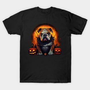 Angry Bulldog Halloween T-Shirt